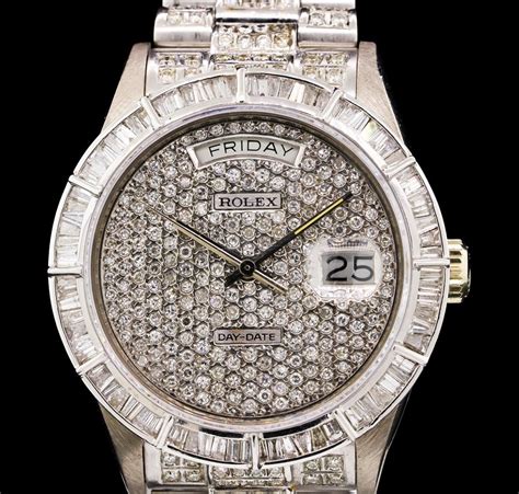 white gold diamond rolex price|Rolex white gold men's watch.